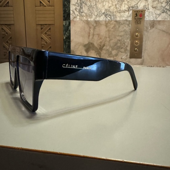 Celine CL400 30F Oversize Square Sunglasses - Picture 2 of 8